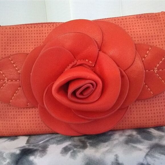 MELLOW WORLD   CLUTCH/CROSS-BODY    Bright ORANGE  NEW With TAGS - Picture 1 of 3